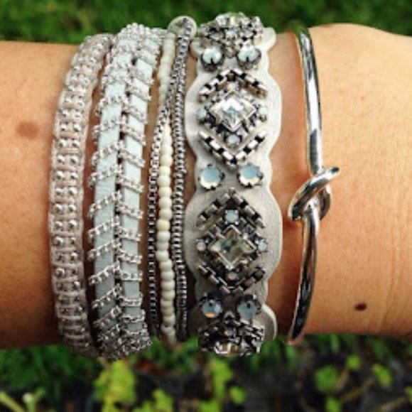 Stella & Dot Chiara Embroidered Bracelet - Picture 3 of 9